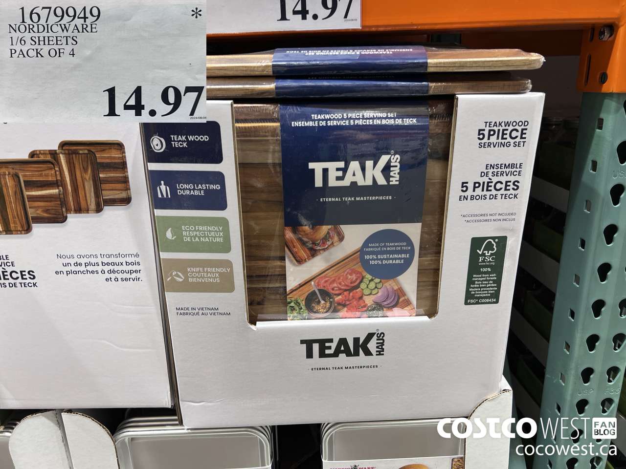 1679949 NORDICWARE 1/6 SHEETS PACK OF 4 $14.97