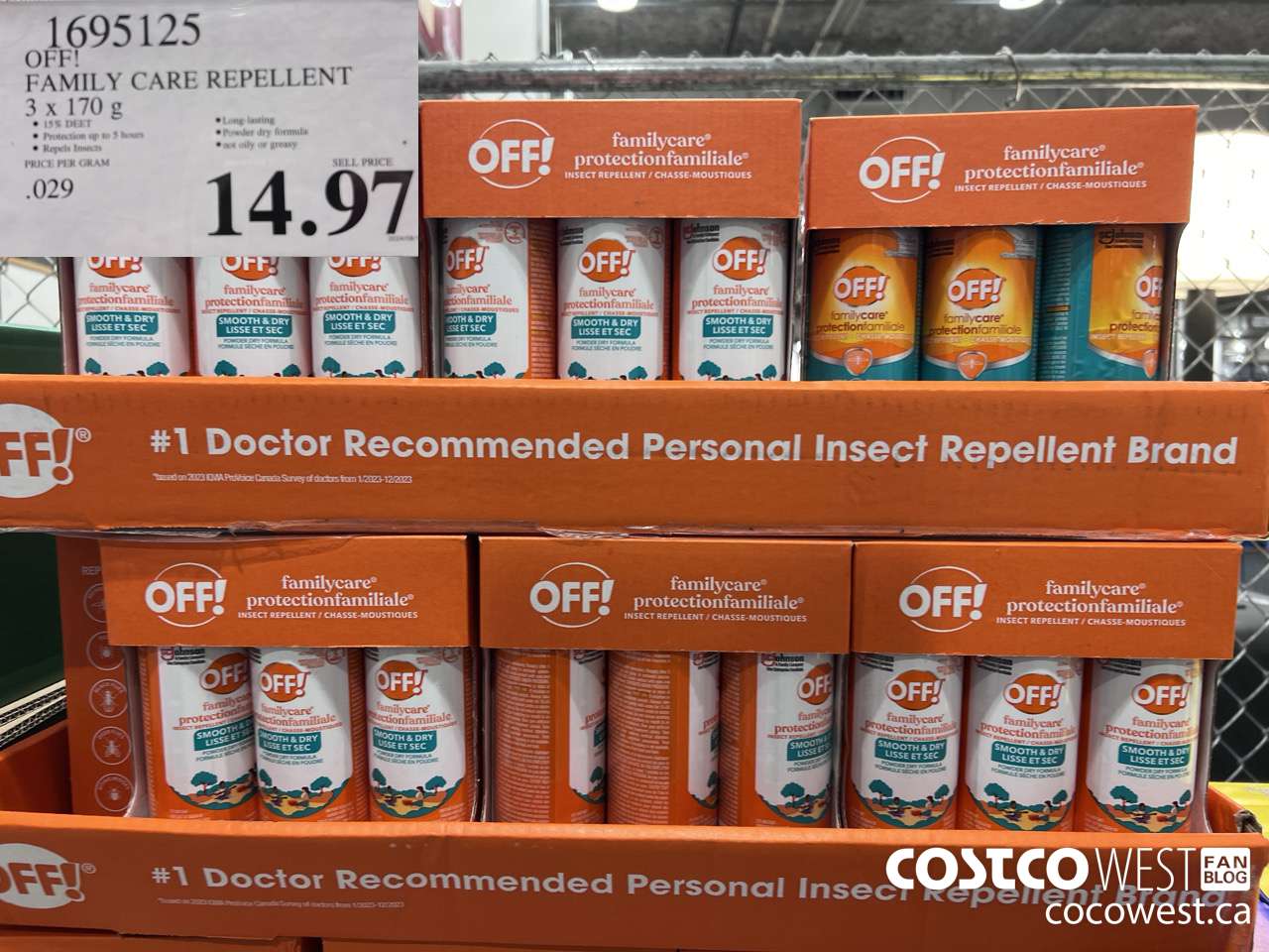 1695125 OFF! FAMILY CARE REPELLENT 3 PACK 3x 170mL $14.97