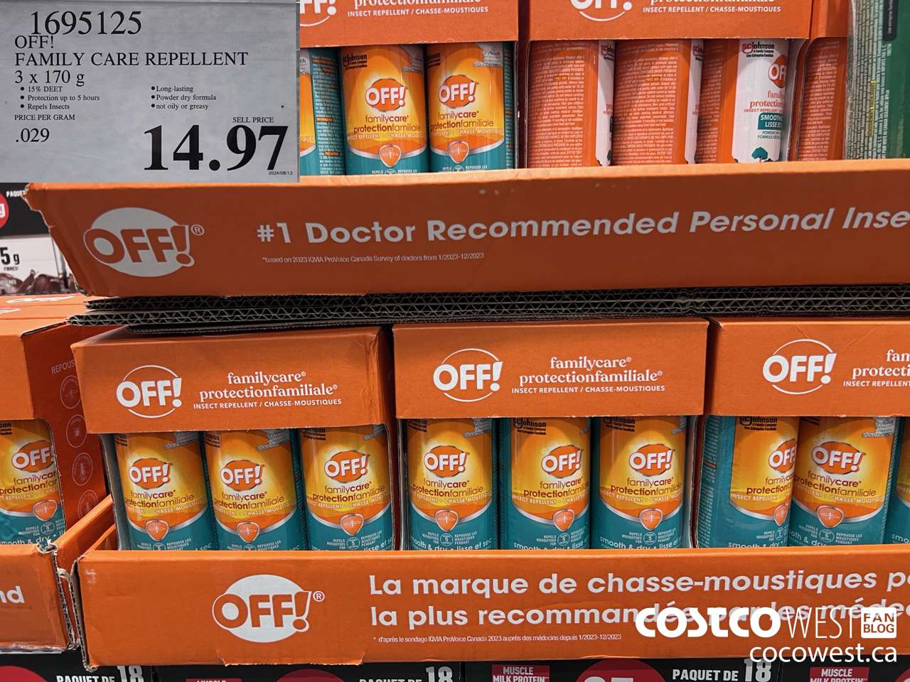 1695125 OFF! FAMILY CARE REPELLENT 3 PACK 3x 170mL $14.97