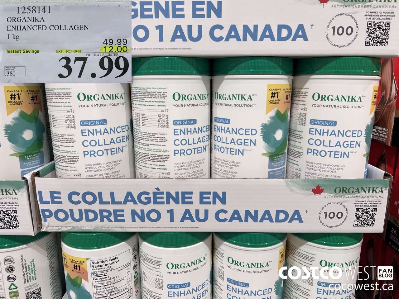 1258141 ORGANIKA ENHANCED COLLAGEN 1 kg ($12.00 INSTANT SAVINGS EXPIRES ON 2024-09-01) $37.99