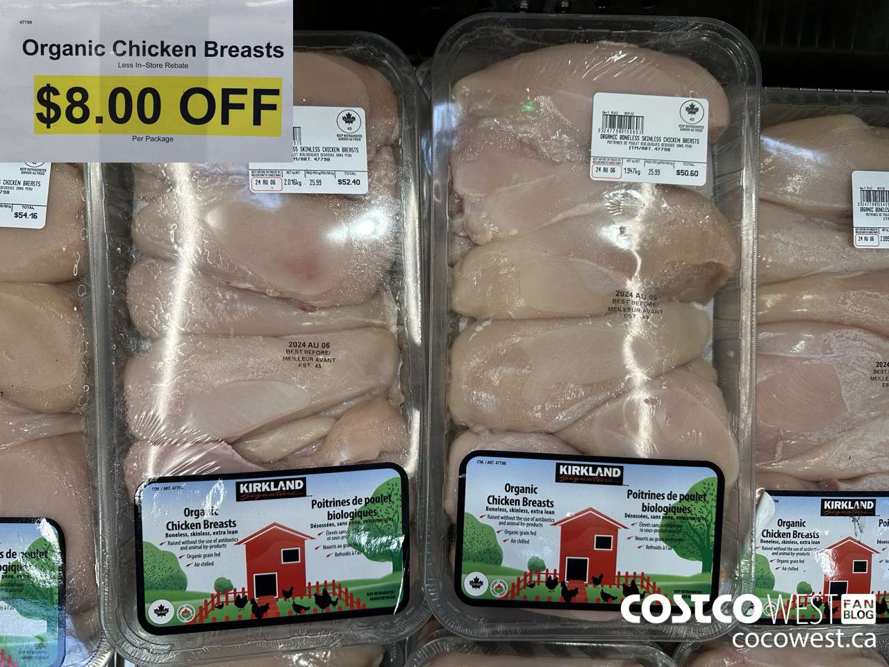 47798 Organic Chicken Breasts ($8.00 INSTANT SAVINGS)