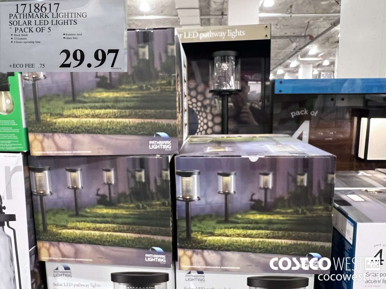 1718617 PATHMARK LIGHTING SOLAR LED LIGHTS PACK OF 5 $29.97