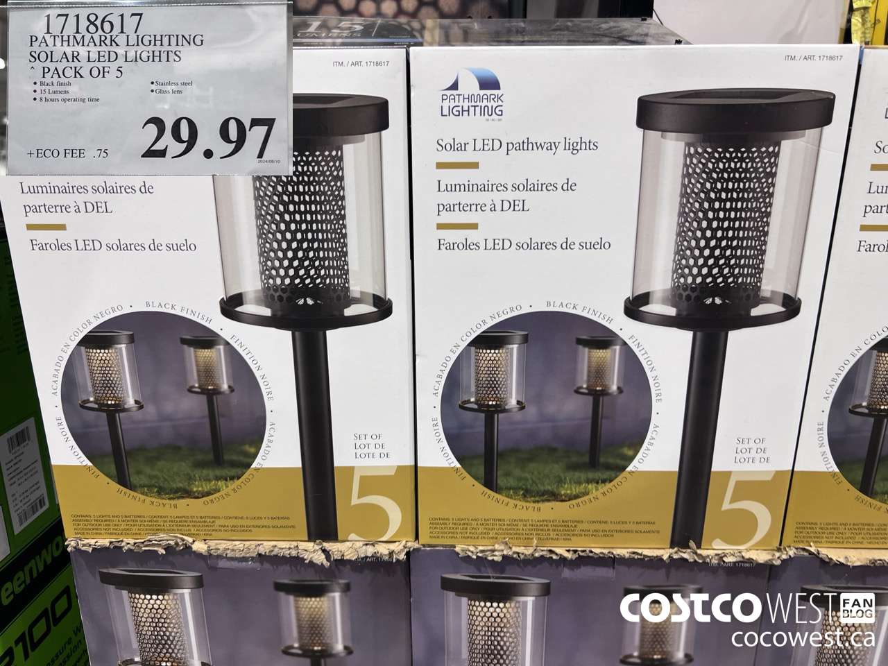 1718617 PATHMARK LIGHTING SOLAR LED LIGHTS PACK OF 5 $29.97