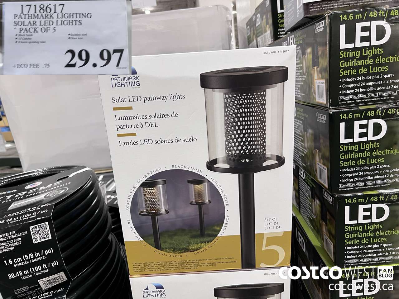 1718617 PATHMARK LIGHTING SOLAR LED LIGHTS PACK OF 5 $29.97