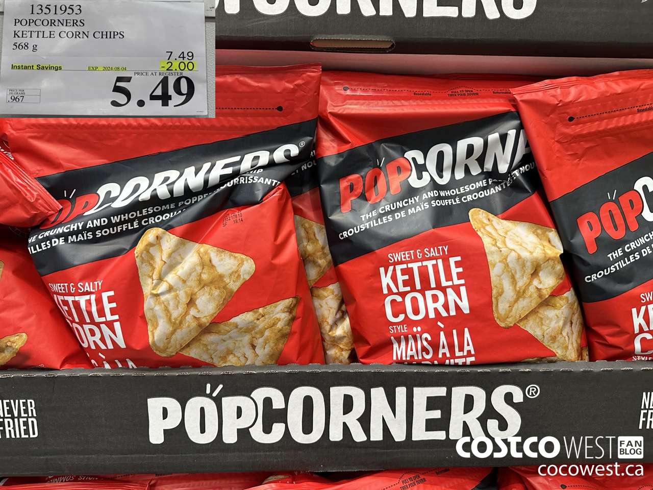 1351953 POPCORNERS KETTLE CORN CHIPS 568 g ($2.00 INSTANT SAVINGS EXPIRES ON 2024-08-04) $5.49