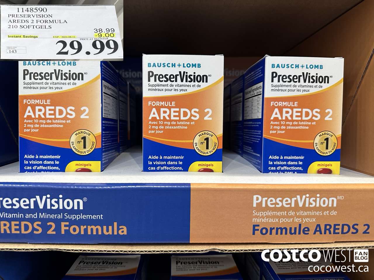 1148590 PRESERVISION AREDS 2 FORMULA 210 SOFTGELS ($9.00 INSTANT SAVINGS EXPIRES ON 2024-08-11) $29.99
