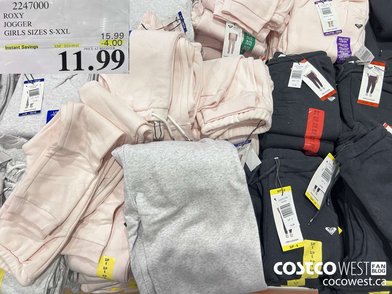 2247000 ROXY JOGGER GIRLS SIZES S-XXL ($4.00 INSTANT SAVINGS EXPIRES ON 2024-09-01) $11.99