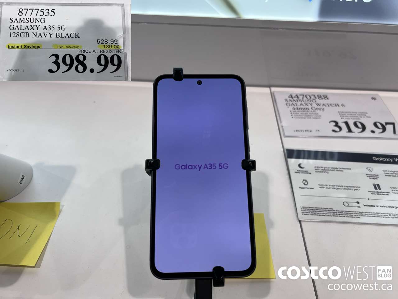 8777535 SAMSUNG GALAXY A35 5G 128GB NAVY BLACK ($130.00 INSTANT SAVINGS EXPIRES ON 2024-09-05) $398.99