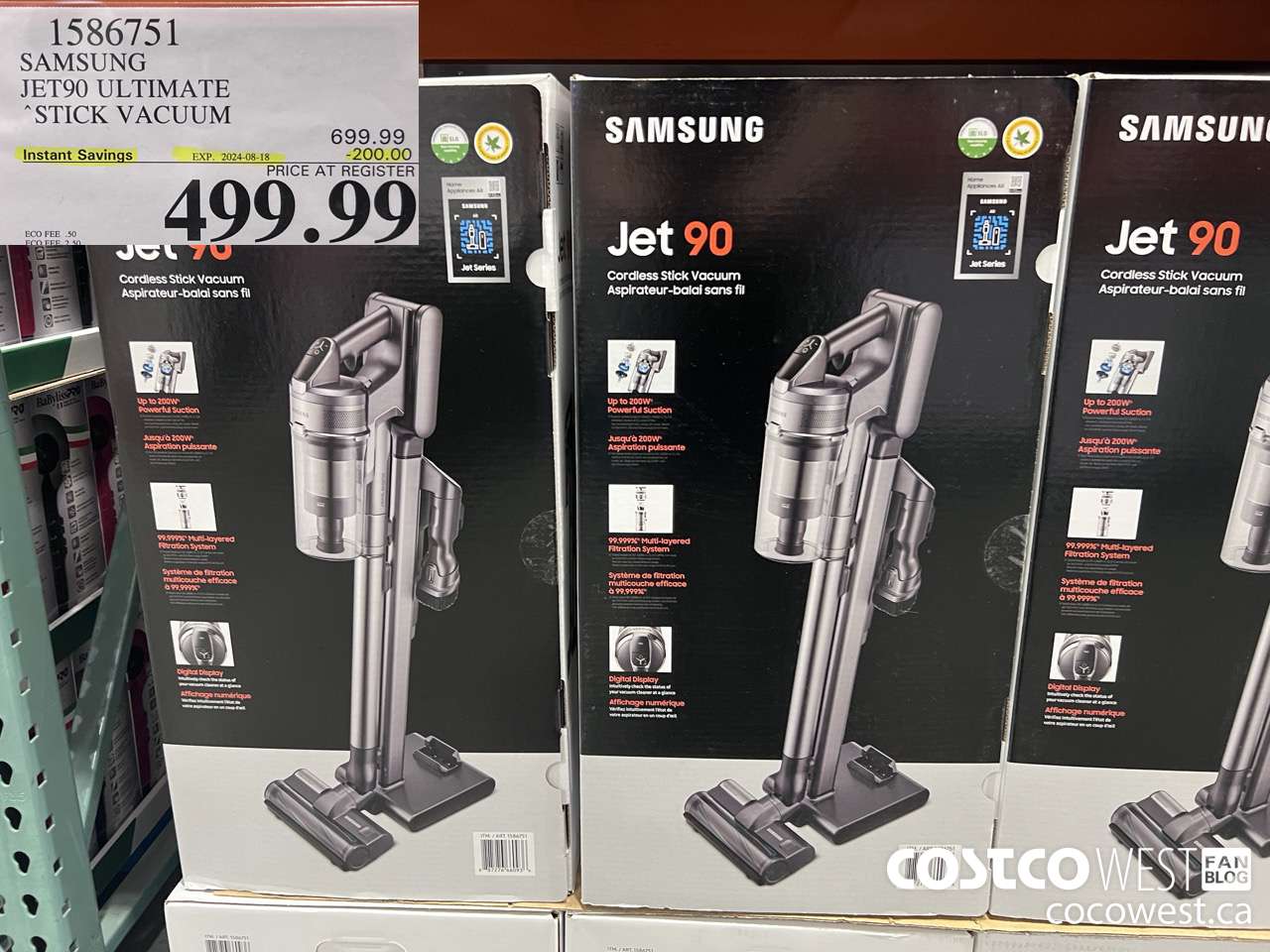 1586751 SAMSUNG JET90 ULTIMATE STICK VACUUM ($200.00 INSTANT SAVINGS EXPIRES ON 2024-08-18) $499.99