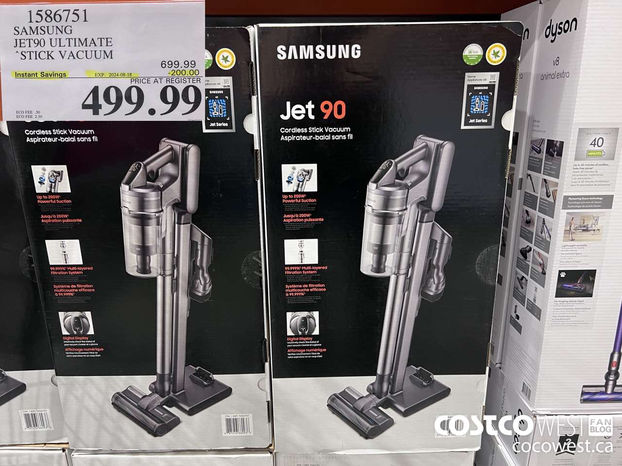 1586751 SAMSUNG JET90 ULTIMATE STICK VACUUM ($200.00 INSTANT SAVINGS EXPIRES ON 2024-08-18) $499.99