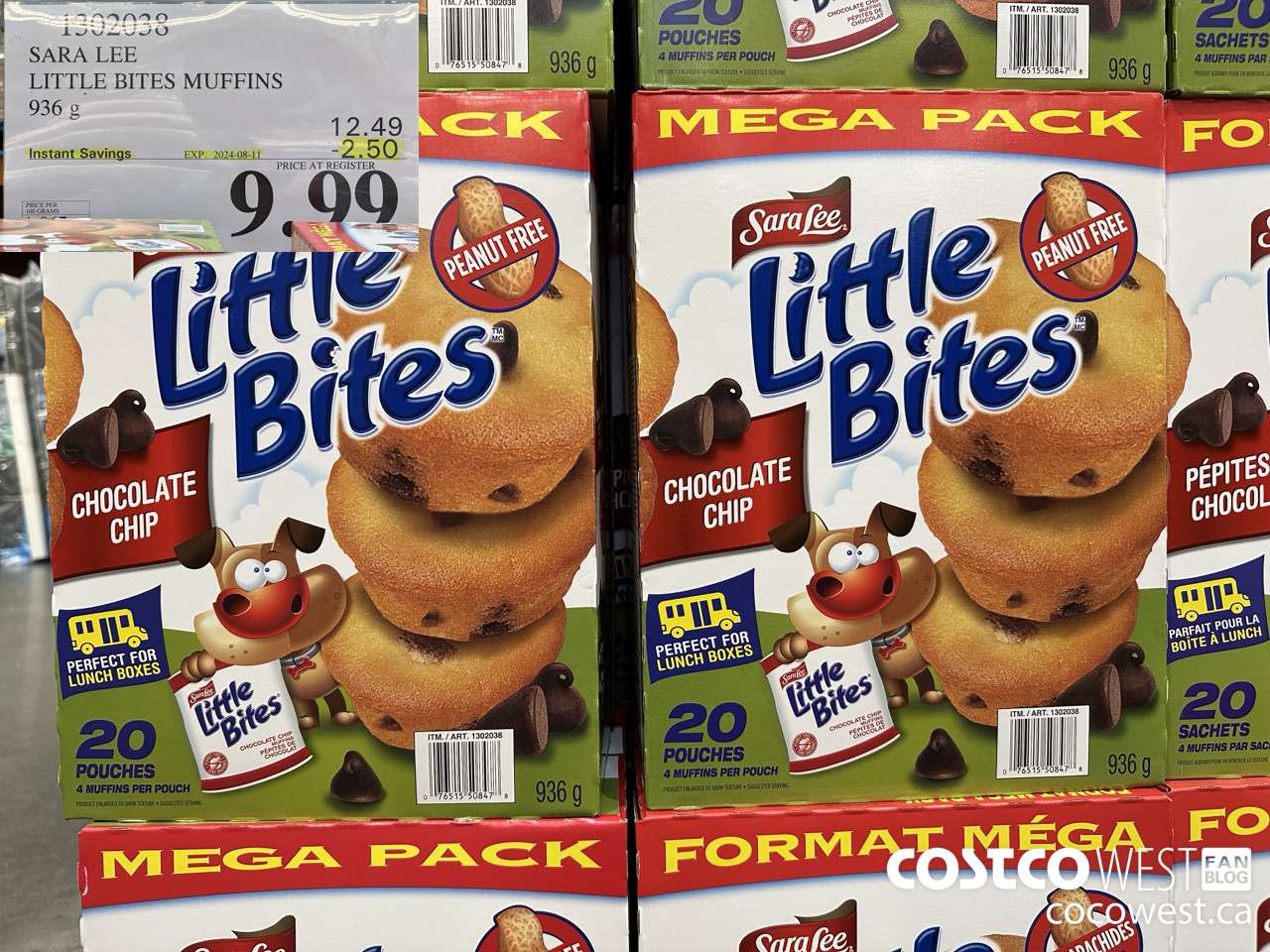 1302038 SARA LEE LITTLE BITES 936 G ($2.50 INSTANT SAVINGS EXPIRES ON 2024-08-11) $9.99
