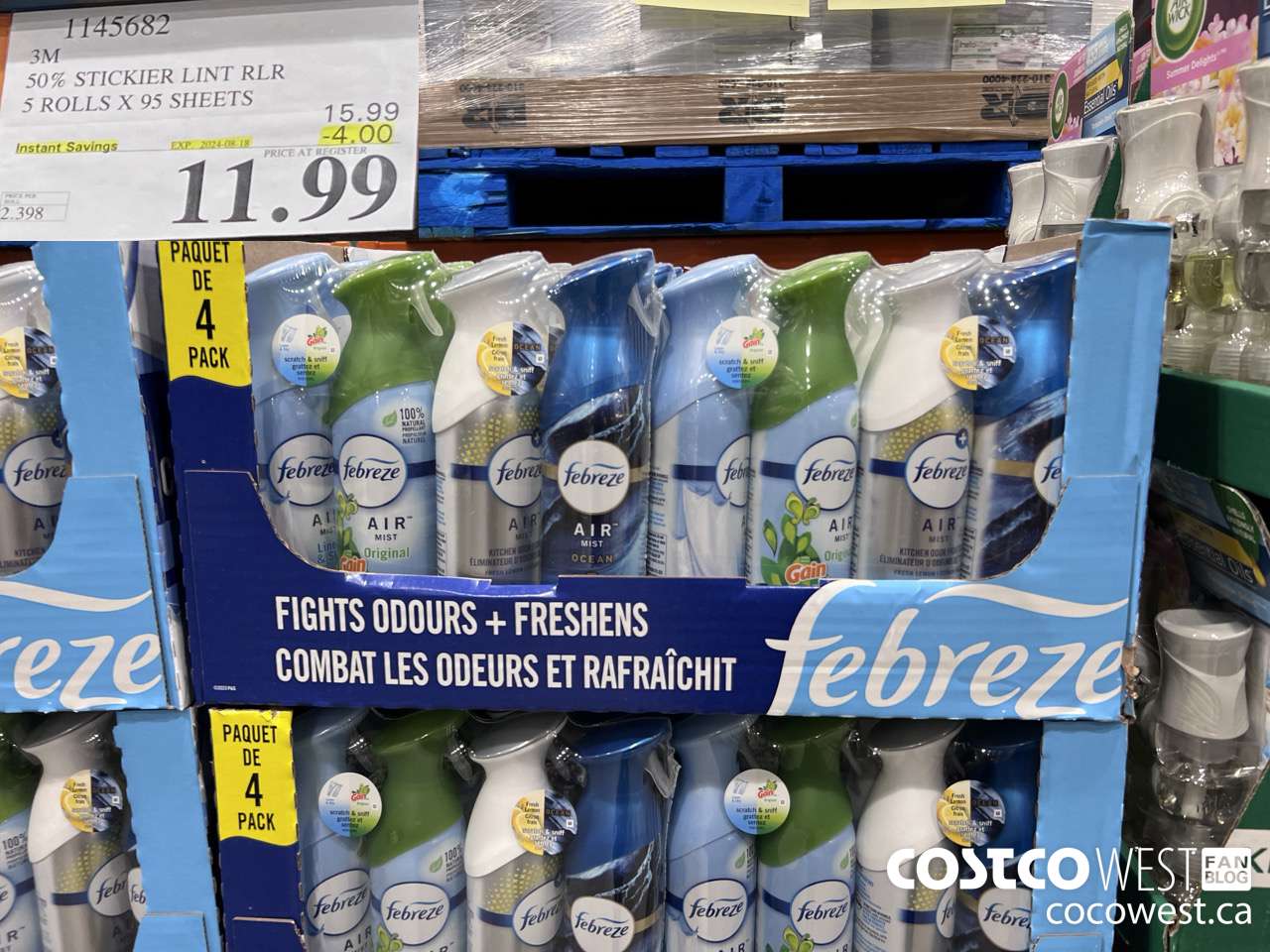 1145682 SCOTCH BRITE 50% STICKIER LINT RLR 5 ROLLS X 95 SHEETS ($4.00 INSTANT SAVINGS EXPIRES ON 2024-08-18) $11.99