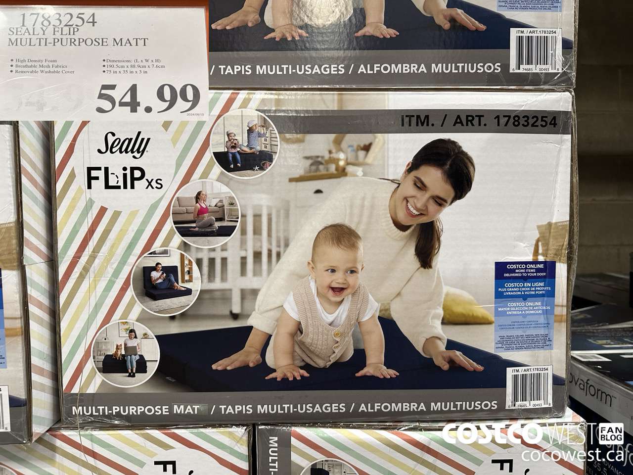 1783254 SEALY FLIP MULTI-PURPOSE MATT $54.99