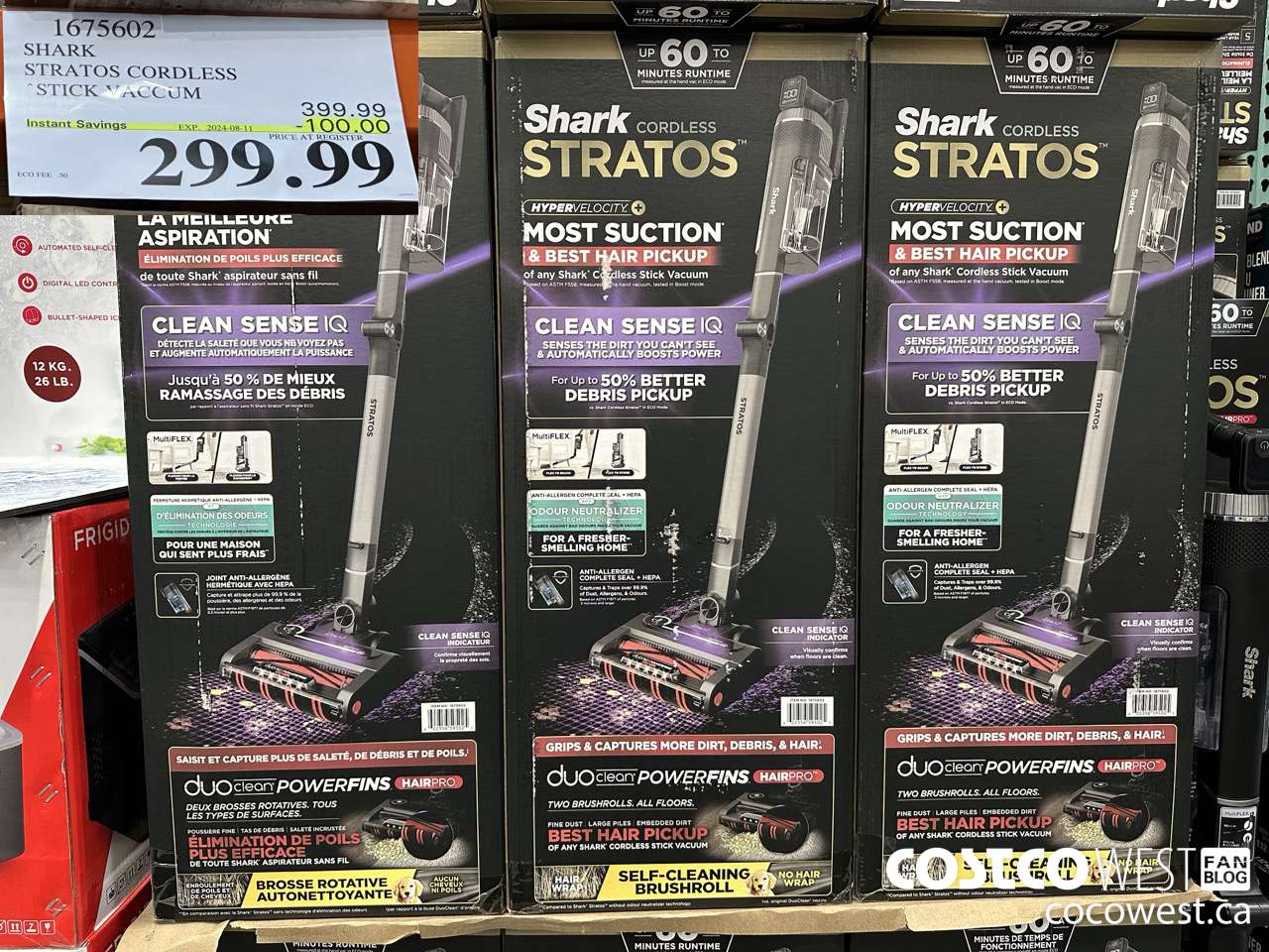 1675602 SHARK STRATOS CORDLESS STICK VACUUM ($100.00 INSTANT SAVINGS EXPIRES ON 2024-08-11) $299.99