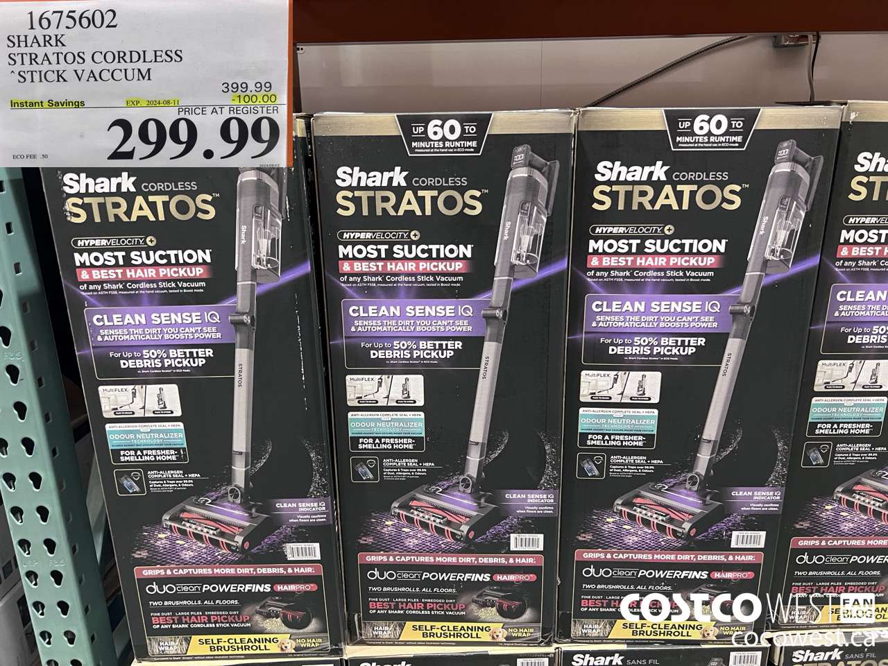 1675602 SHARK STRATOS CORDLESS STICK VACUUM ($100.00 INSTANT SAVINGS EXPIRES ON 2024-08-11) $299.99