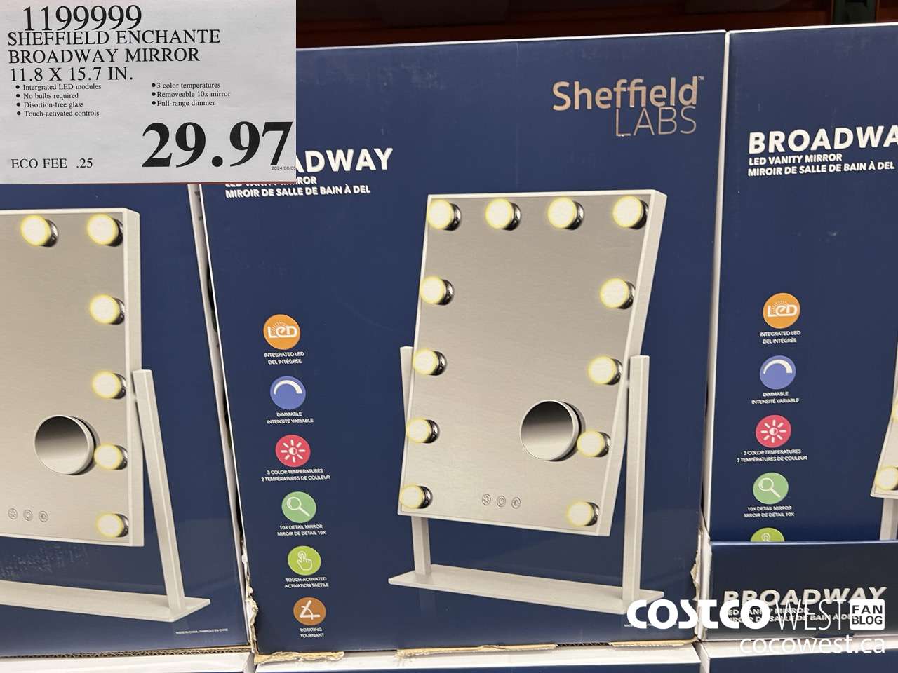 1199999 SHEFFIELD ENCHANTE BROADWAY MIRROR 11.8 X 15.7 IN $29.97