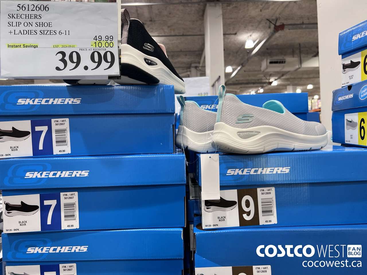 5612606 SKECHERS SLIP ON SHOE LADIES SIZES 6-11 ($10.00 INSTANT SAVINGS EXPIRES ON 2024-09-01) $39.99