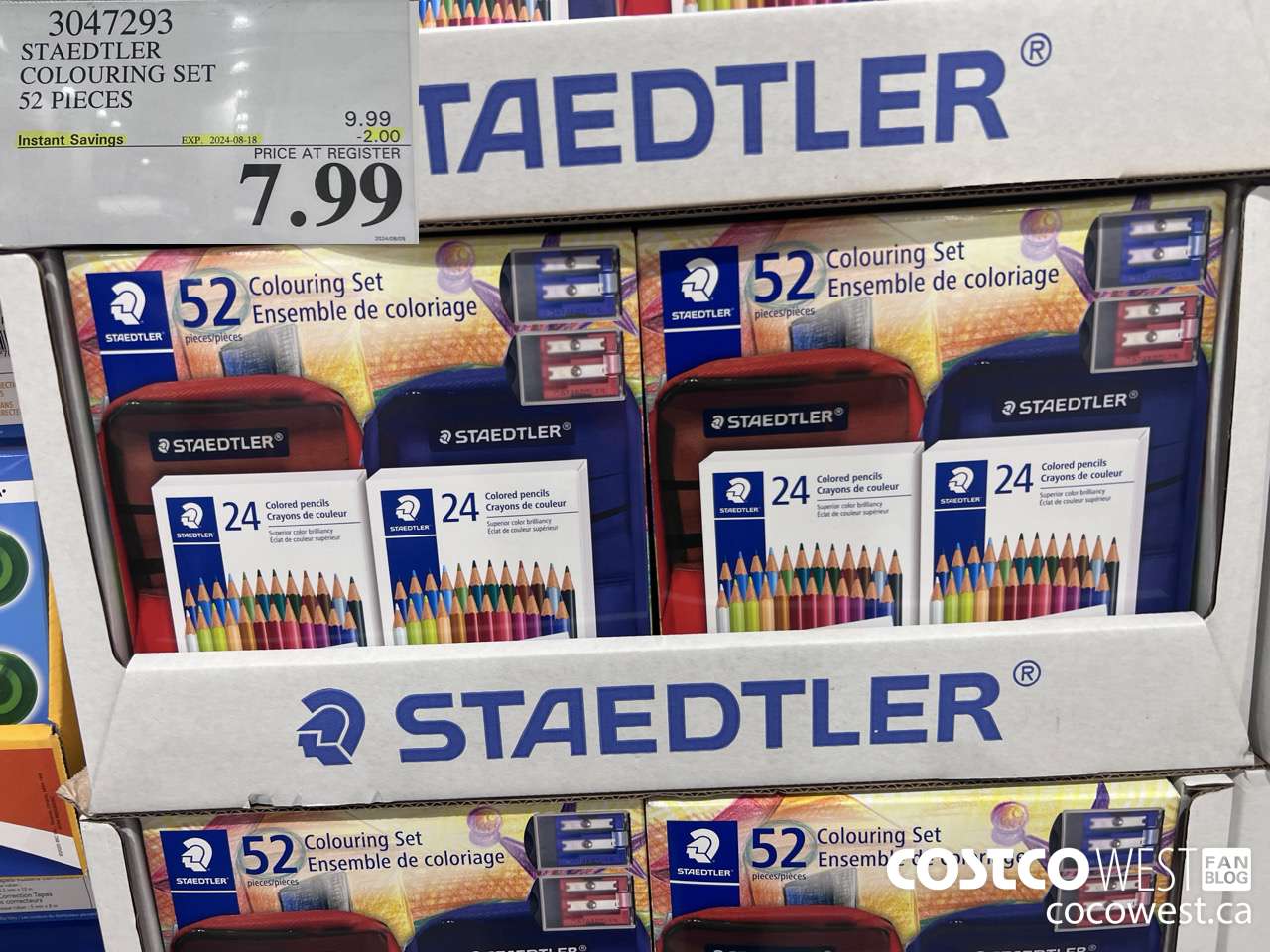 3047293 STAEDTLER COLOURING SET 52 PIECES ($2.00 INSTANT SAVINGS EXPIRES ON 2024-08-18) $7.99