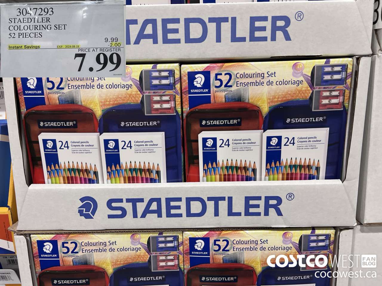 3047293 STAEDTLER COLOURING SET 52 PIECES ($2.00 INSTANT SAVINGS EXPIRES ON 2024-08-18) $7.99