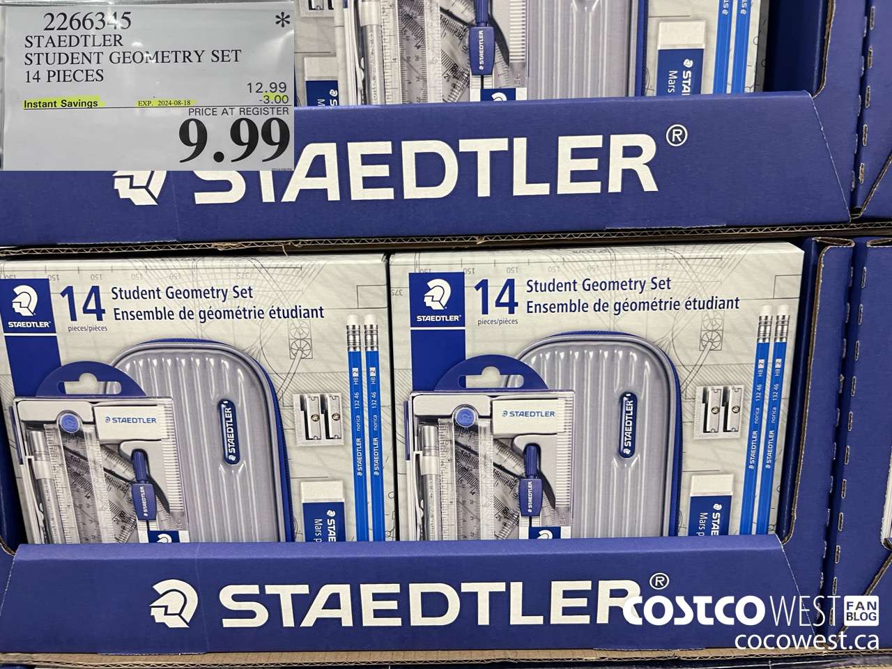 2266345 STAEDTLER STUDENT GEOMETRY SET 14 PIECES ($3.00 INSTANT SAVINGS EXPIRES ON 2024-08-18) $9.99