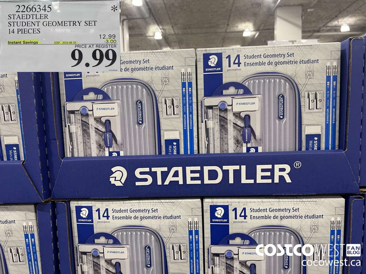 2266345 STAEDTLER STUDENT GEOMETRY SET 14 PIECES ($3.00 INSTANT SAVINGS EXPIRES ON 2024-08-18) $9.99