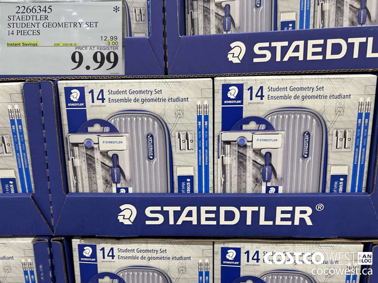 2266345 STAEDTLER STUDENT GEOMETRY SET 14 PIECES ($3.00 INSTANT SAVINGS EXPIRES ON 2024-08-18) $9.99