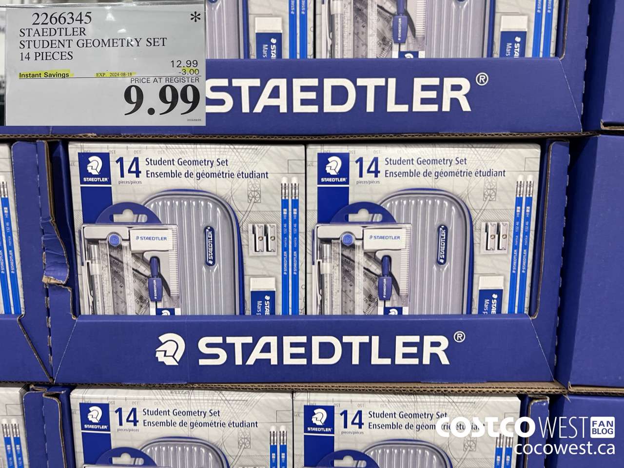 2266345 STAEDTLER STUDENT GEOMETRY SET 14 PIECES ($3.00 INSTANT SAVINGS EXPIRES ON 2024-08-18) $9.99