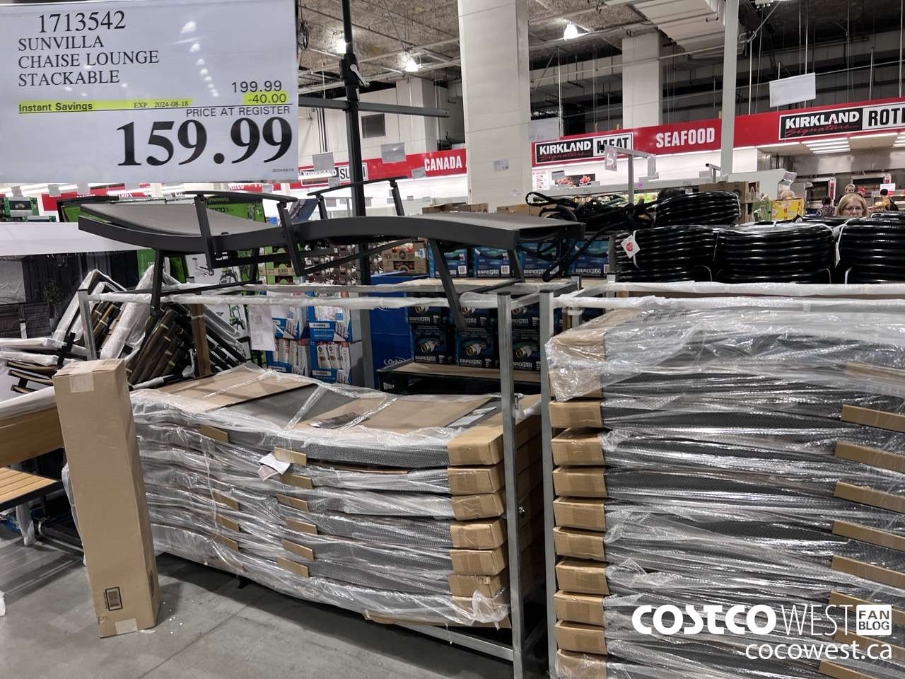 1713542 SUNVILLA CHAISE LOUNGE STACKABLE ($40.00 INSTANT SAVINGS EXPIRES ON 2024-08-18) $159.99