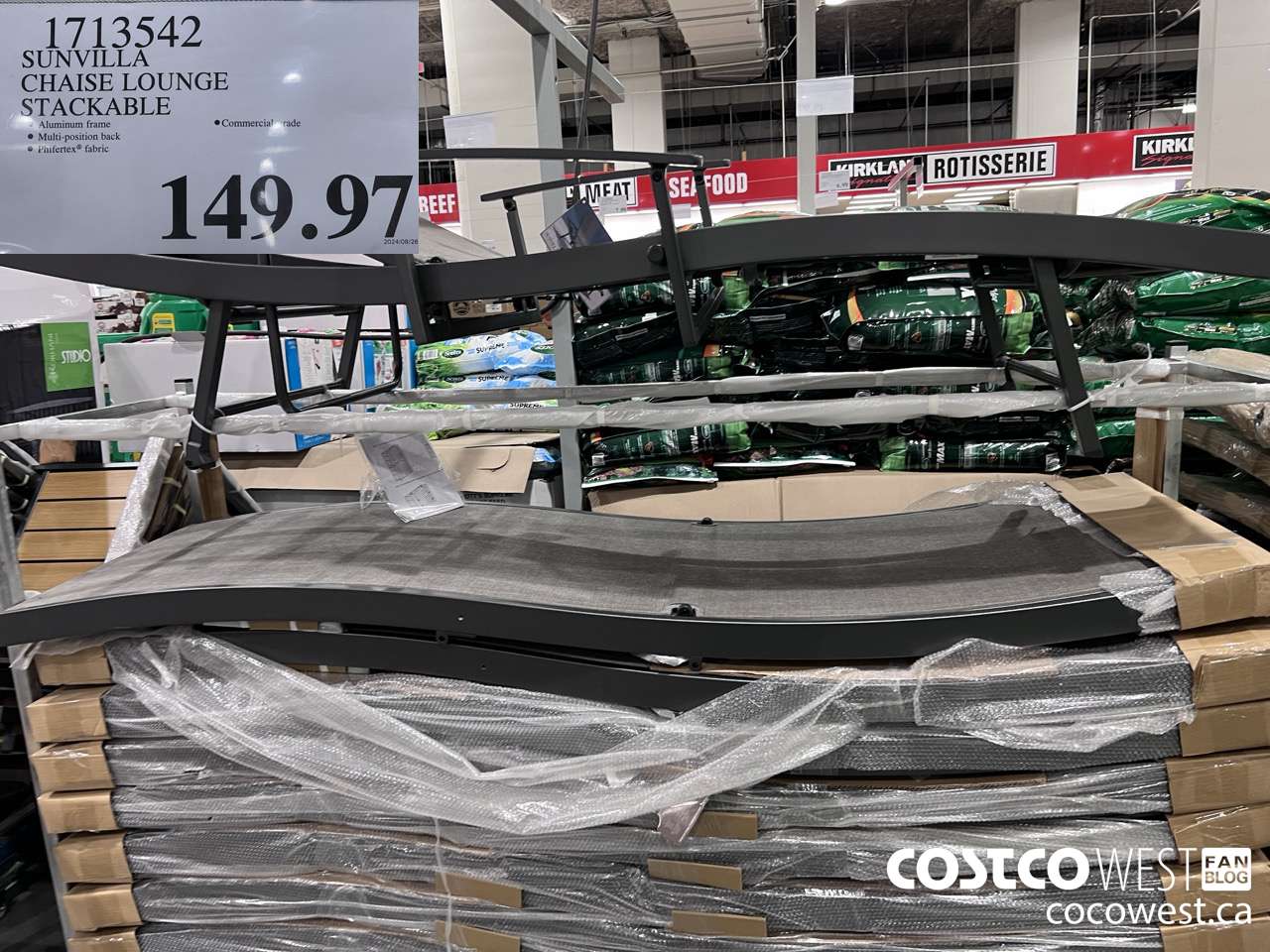 1713542 SUNVILLA CHAISE LOUNGE STACKABLE $149.97