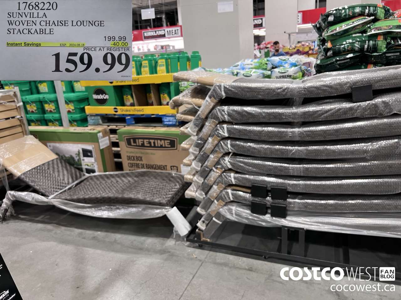1768220 SUNVILLA WOVEN CHAISE LOUNGE STACKABLE ($40.00 INSTANT SAVINGS EXPIRES ON 2024-08-18) $159.99