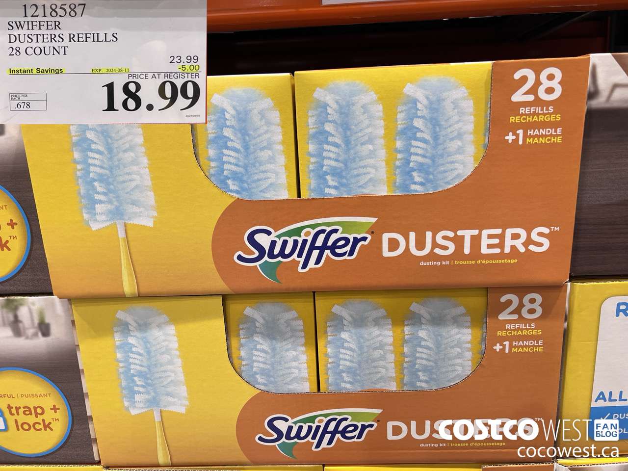1218587 SWIFFER DUSTERS REFILLS 28 COUNT ($5.00 INSTANT SAVINGS EXPIRES ON 2024-08-11) $18.99
