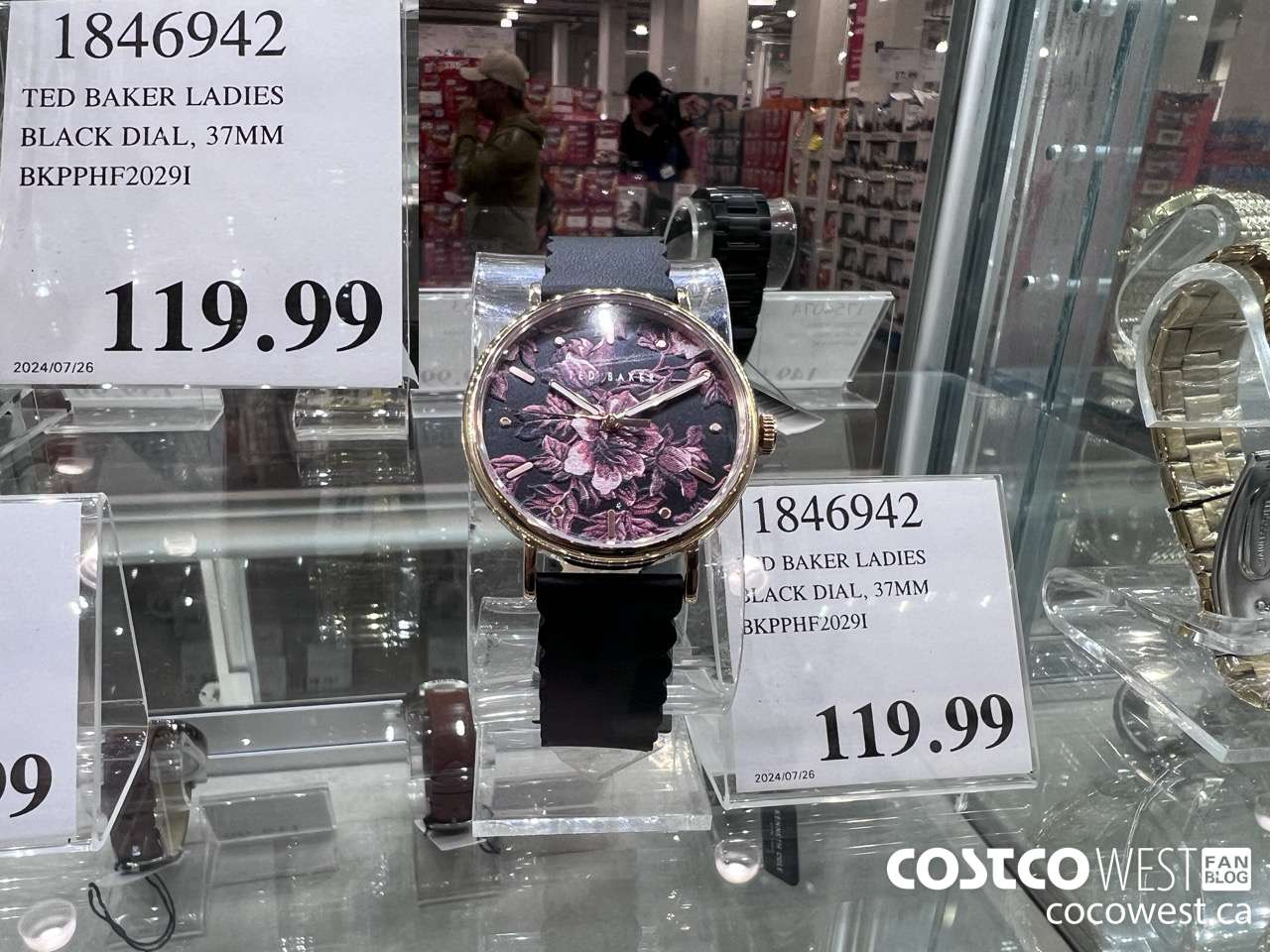 1846942 TED BAKER LADIES BLACK DIAL, 37MM BKPPHF2029I $119.99