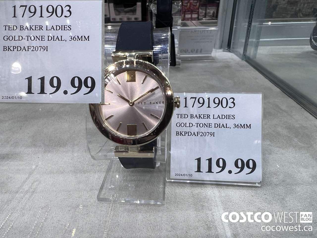 1791903 TED BAKER LADIES GOLD-TONE DIAL, 36MM BKPDAF2079I $119.99