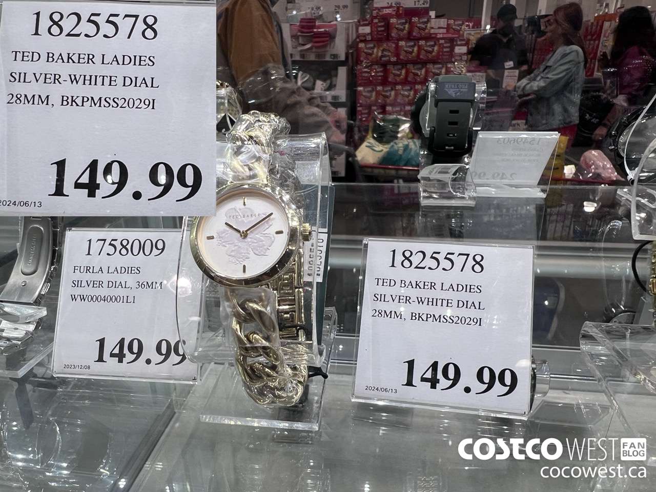 1825578 TED BAKER LADIES SILVER-WHITE DIAL 28MM BKPMSS2029I $149.99