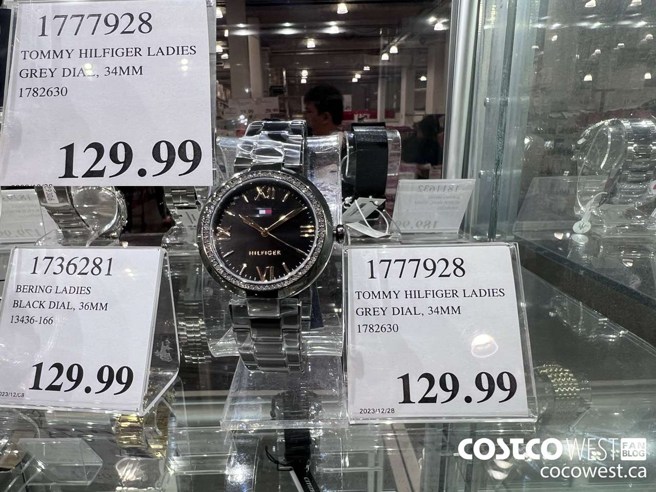1777928 TOMMY HILFIGER LADIES GREY DIAL, 34MM 1782630 $129.99