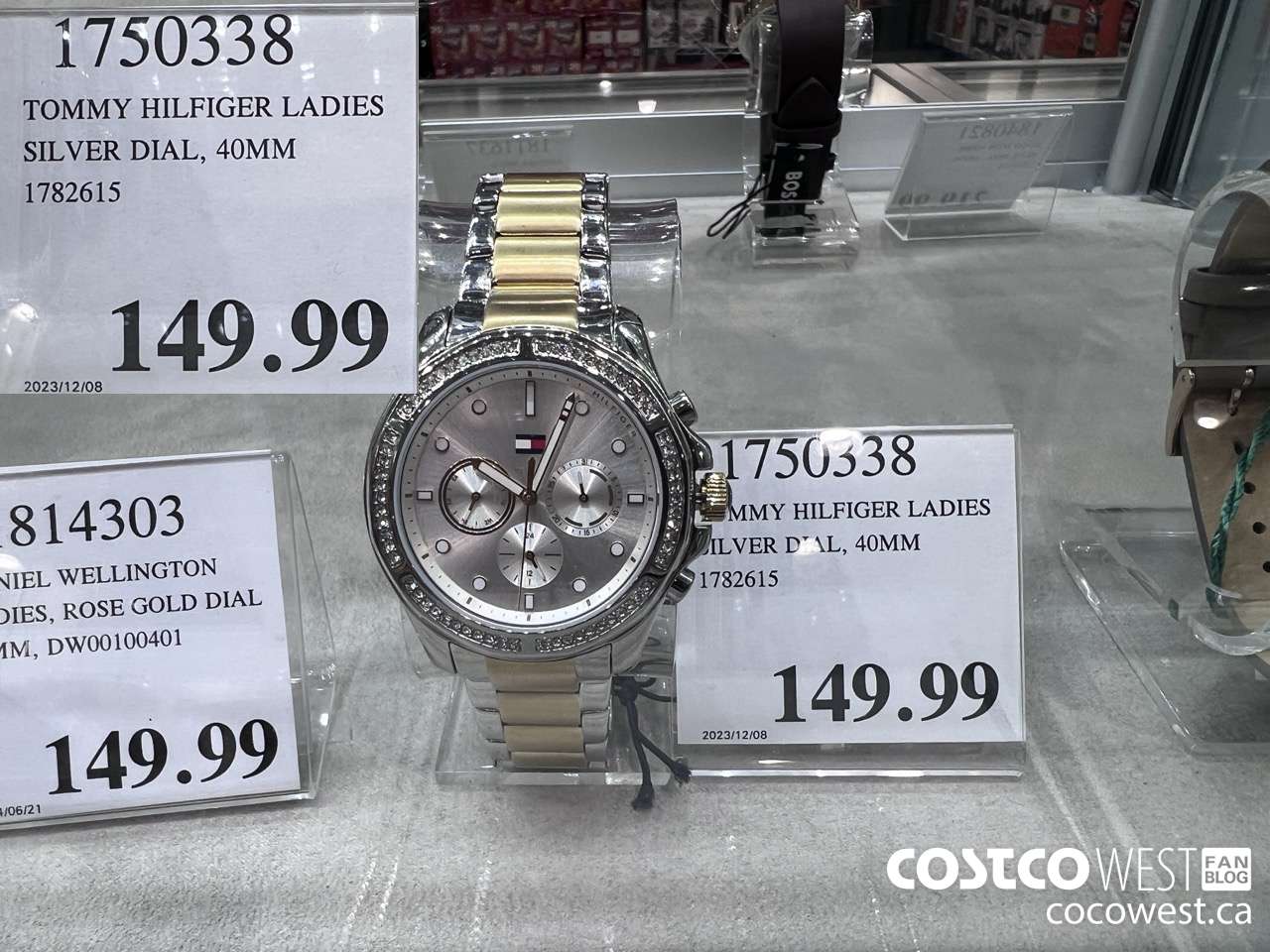 1750338 TOMMY HILFIGER LADIES SILVER DIAL, 40MM 1782615 $149.99