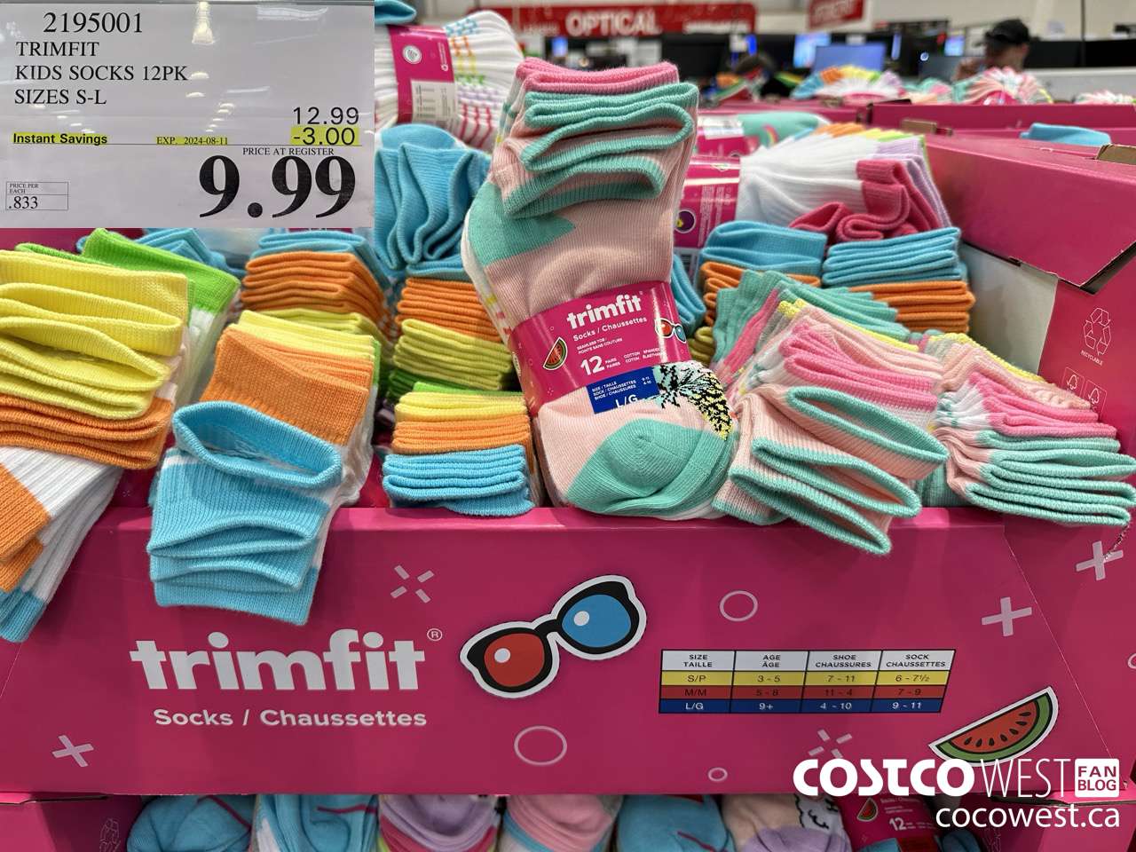 2195001 TRIMFIT KIDS SOCKS 12PK SIZES S-L ($3.00 INSTANT SAVINGS EXPIRES ON 2024-08-11) $9.99