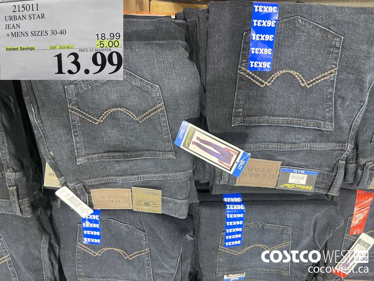 215011 URBAN STAR JEAN MENS SIZES 30-40 ($5.00 INSTANT SAVINGS EXPIRES ON 2024-08-11) $13.99