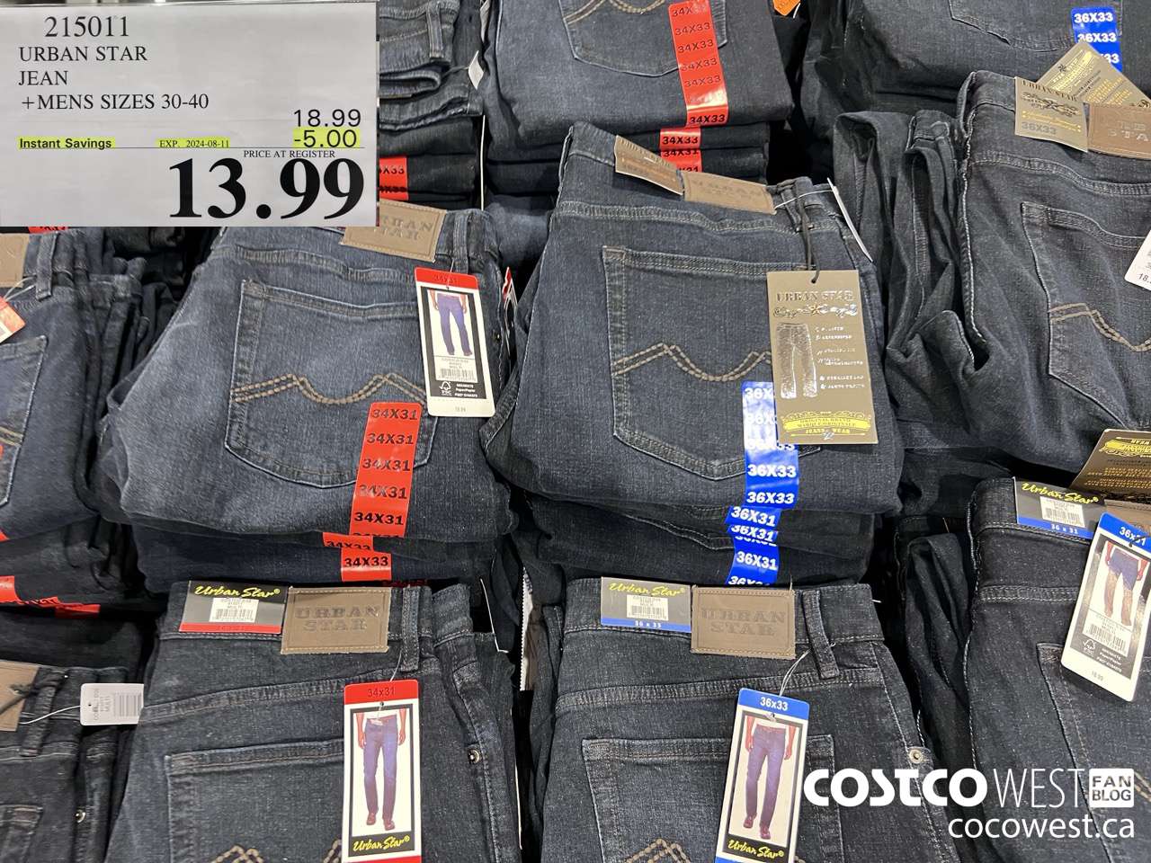 215011 URBAN STAR JEAN MENS SIZES 30-44 ($5.00 INSTANT SAVINGS EXPIRES ON 2024-08-11) $13.99