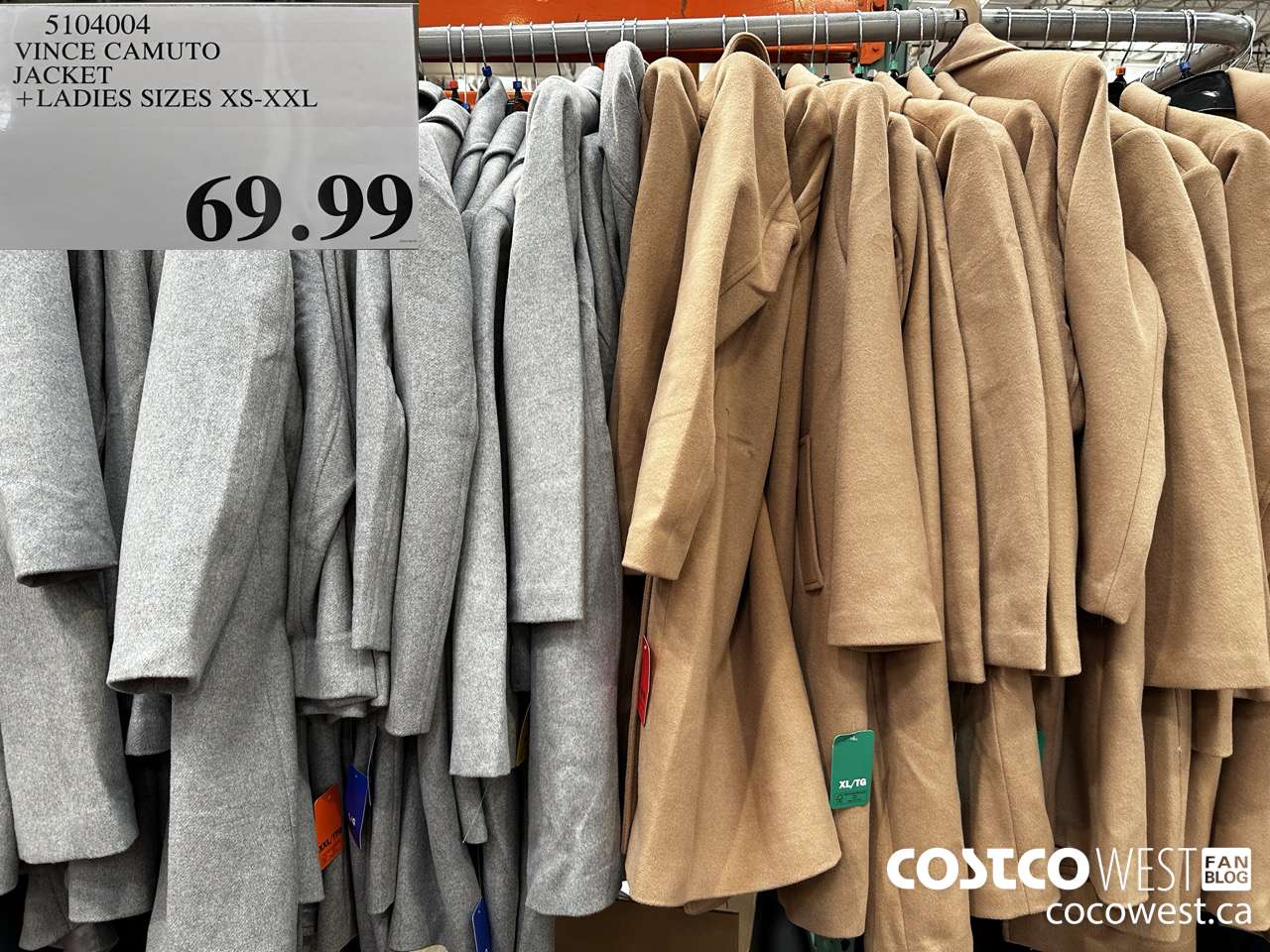 5104004 VINCE CAMUTO JACKET LADIES SIZES XS-XXL $69.99