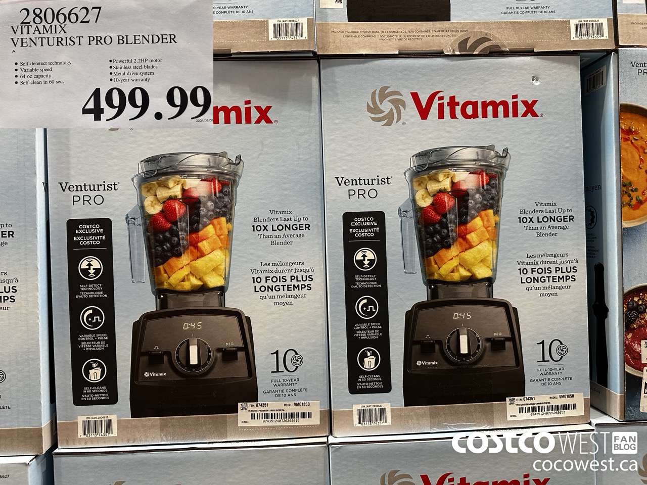 2806627 VITAMIX VENTURIST PRO BLENDER $499.99