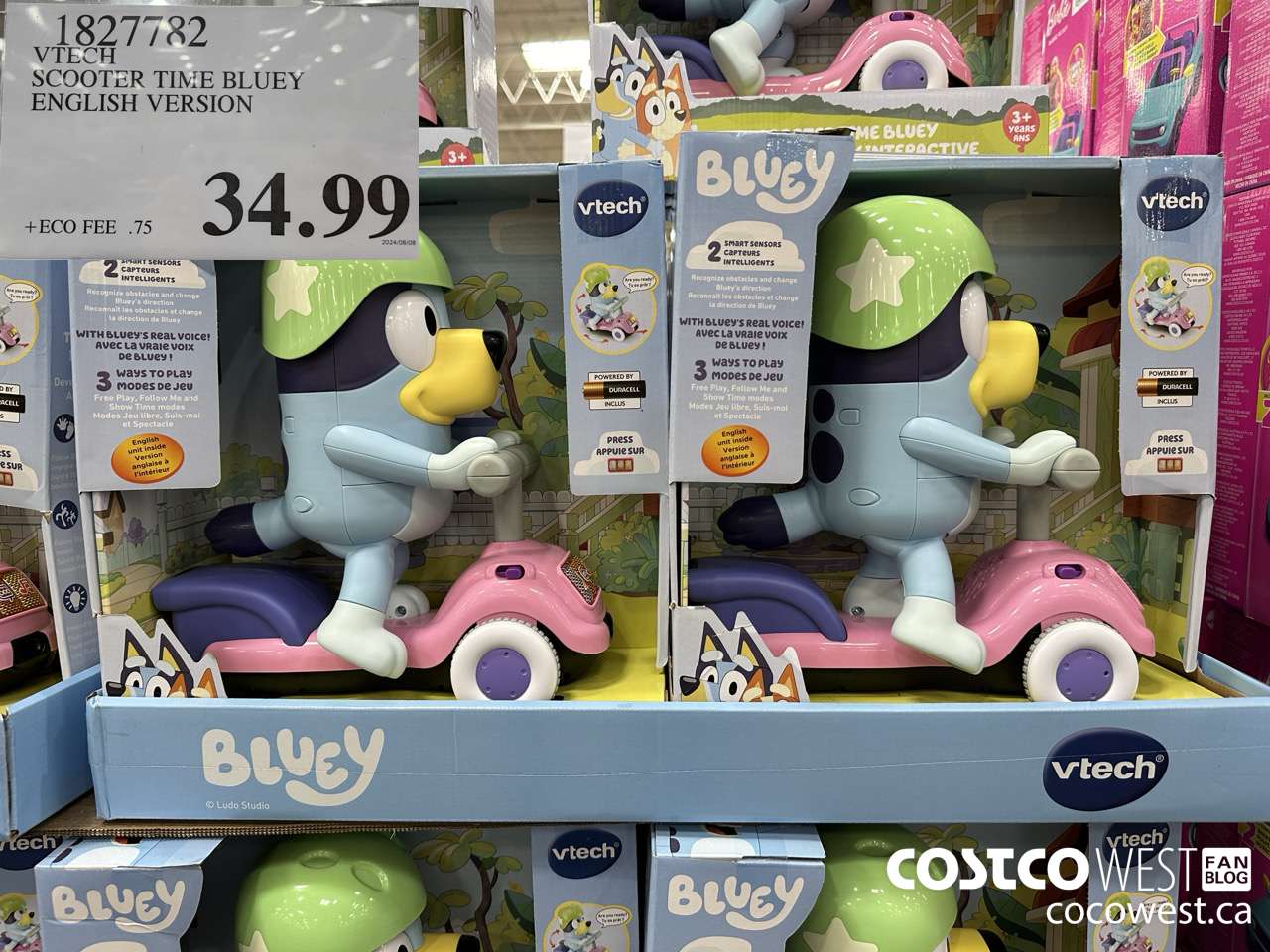 1827782 VTECH SCOOTER TIME BLUEY ENGLISH VERSION $34.99