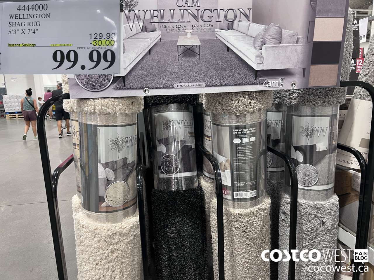 4444000 WELLINTONG SHAG RUG 5'3
