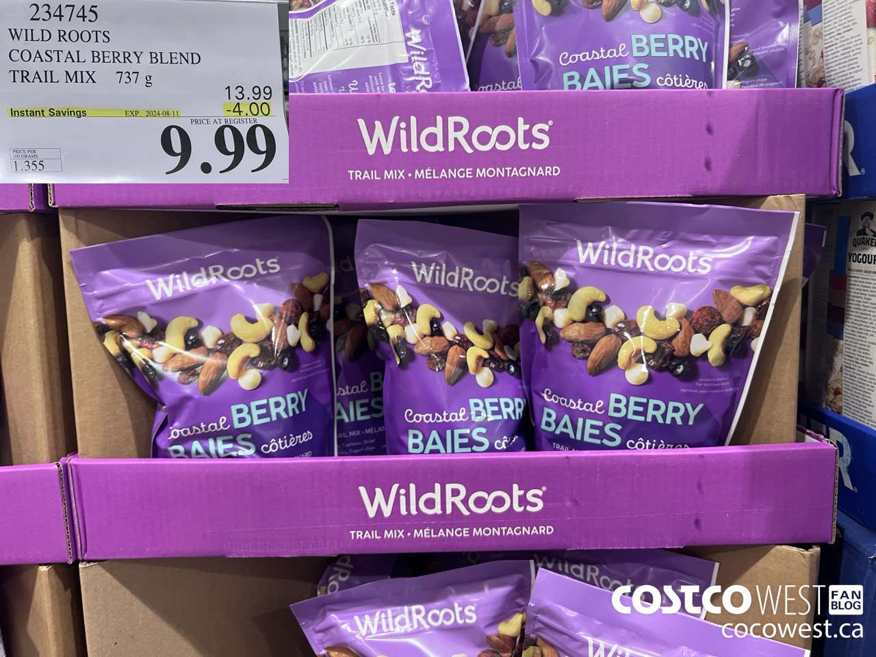 234745 WILD ROOTS COASTAL BERRY BLEND TAIL MIX 737 G ($4.00 INSTANT SAVINGS EXPIRES ON 2024-08-11) $9.99