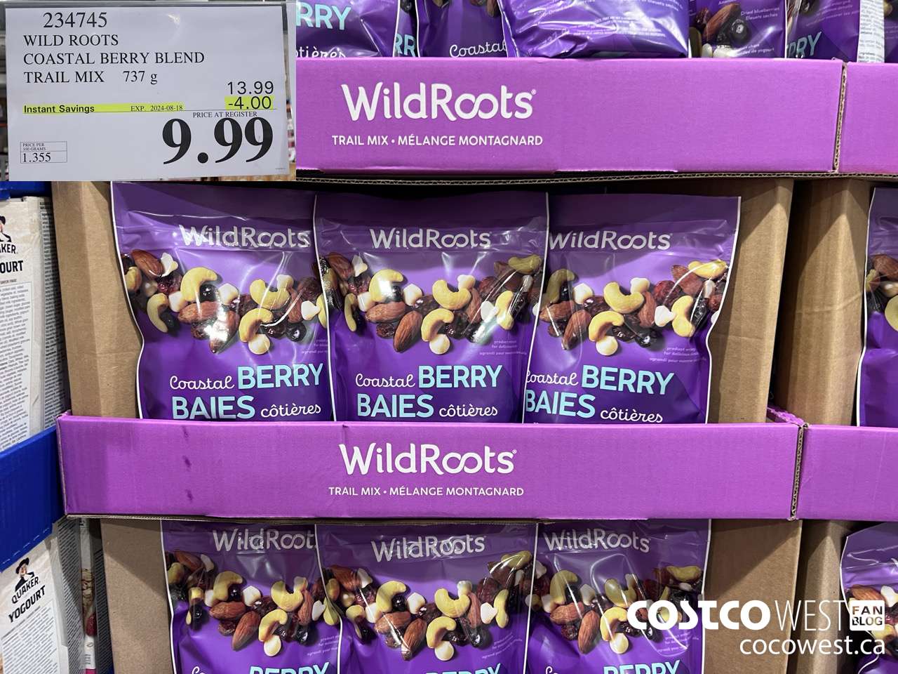234745 WILD ROOTS COASTAL BERRY BLEND TAIL MIX 737 G ($4.00 INSTANT SAVINGS EXPIRES ON 2024-08-18) $9.99