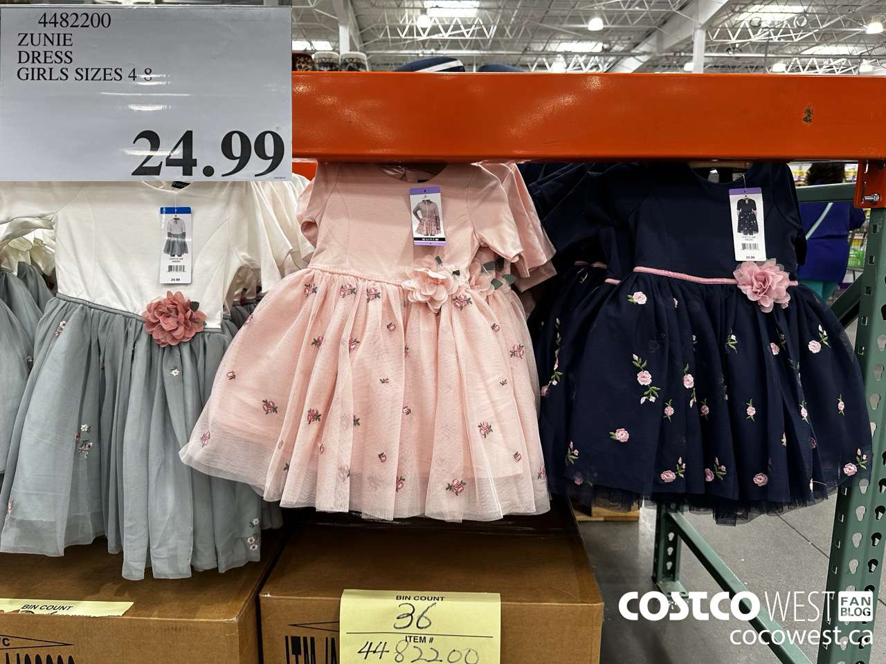 4482200 ZUNIE DRESS GIRLS SIZES 4-8 $24.99