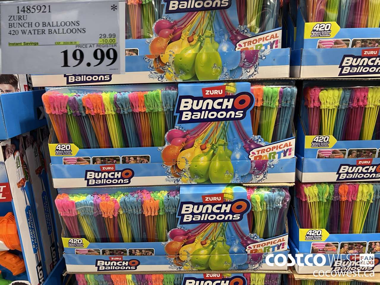 1485921 ZURU BUNCH O BALLOONS 420 WATER BALLOONS ($10.00 INSTANT SAVINGS EXPIRES ON 2024-08-18) $19.99