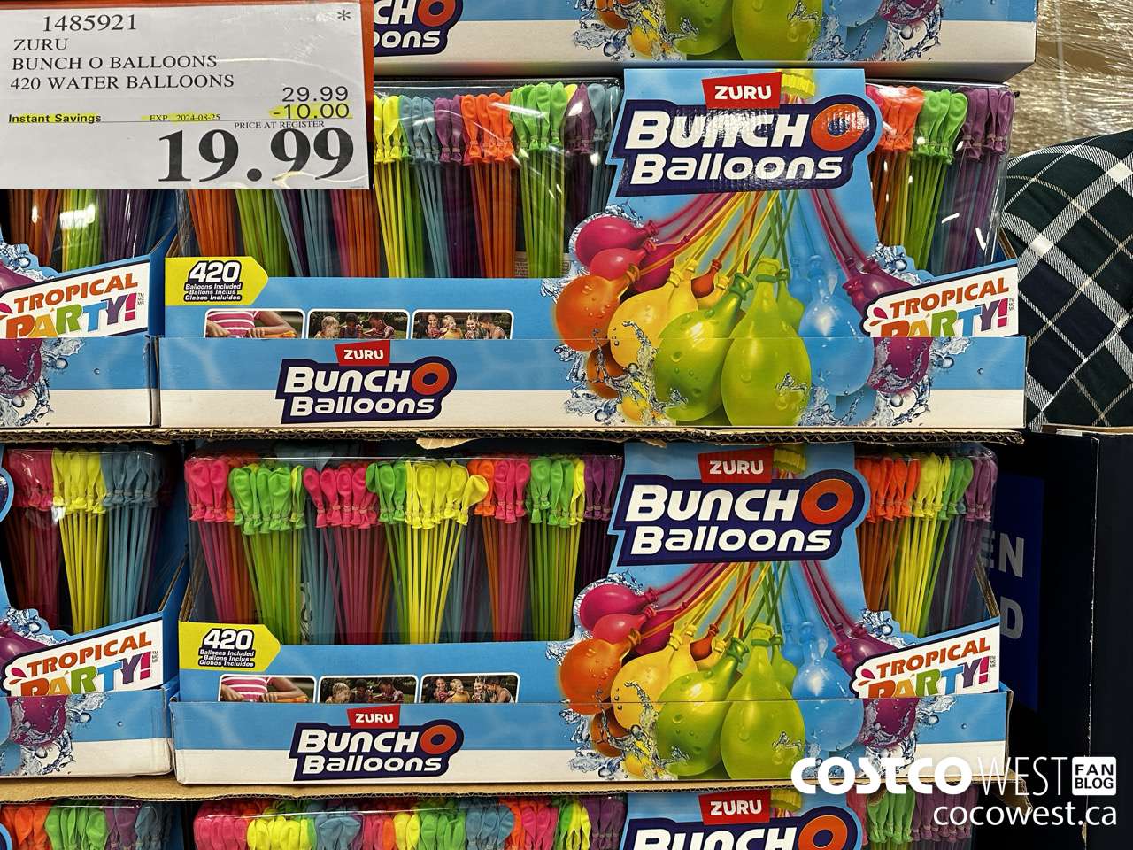 1485921 ZURU BUNCH O BALLOONS 420 WATER BALLOONS ($10.00 INSTANT SAVINGS EXPIRES ON 2024-08-25) $19.99
