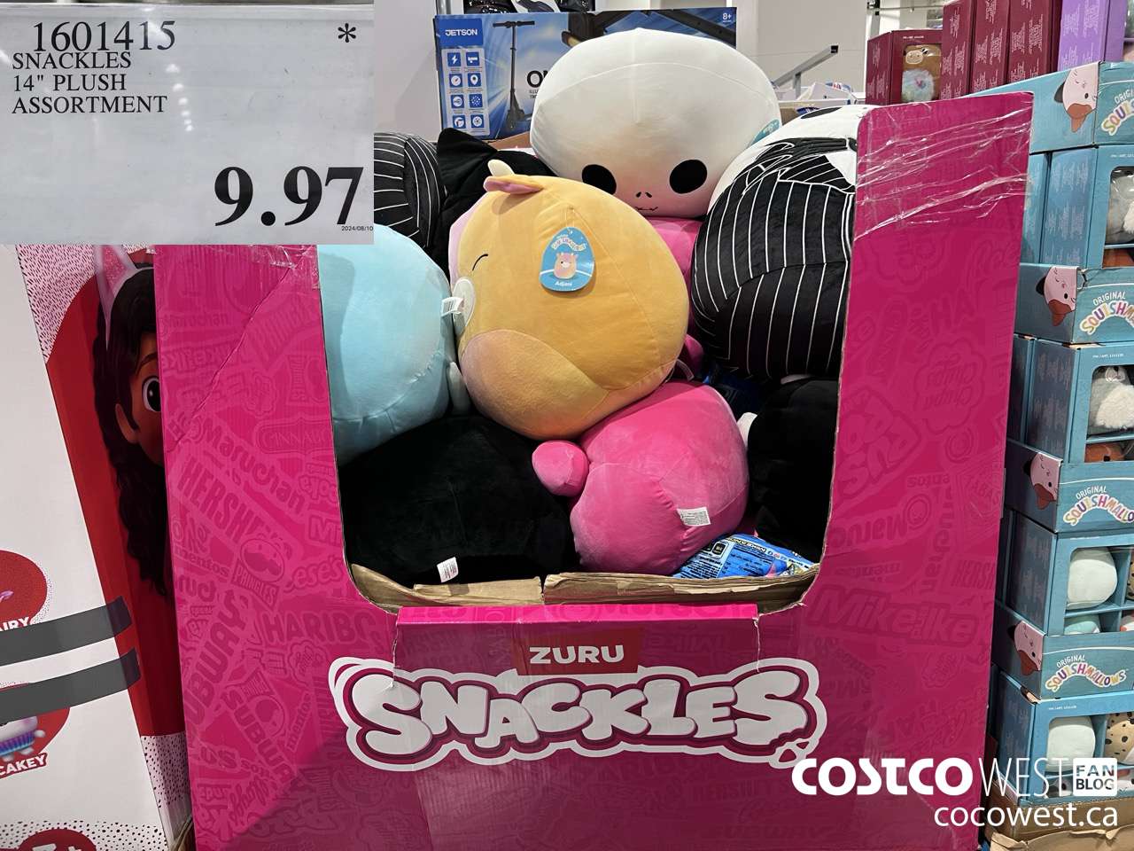 1601415 ZURU SNACKLES 14-INCH PLUSH ASSORTMENT  $9.97