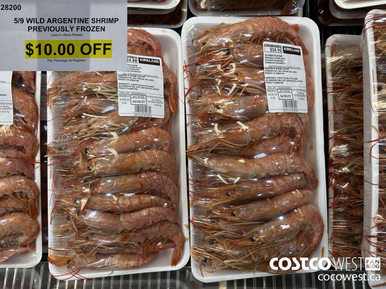 28200 5/9 WILD ARGENTINE SHRIMP PREVIOUSLY FROZEN ($10.00 INSTANT SAVINGS)